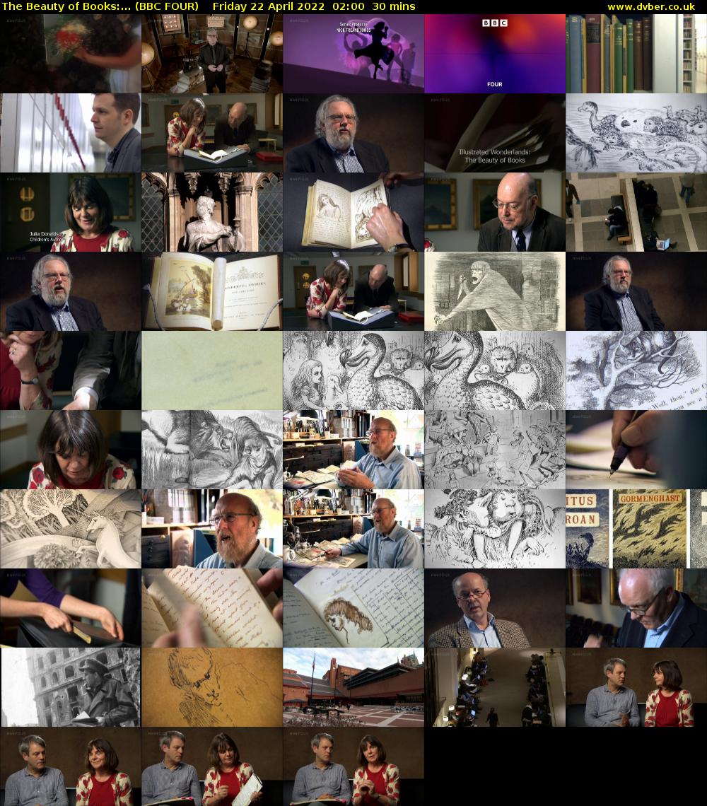 The Beauty of Books:... (BBC FOUR) Friday 22 April 2022 02:00 - 02:30