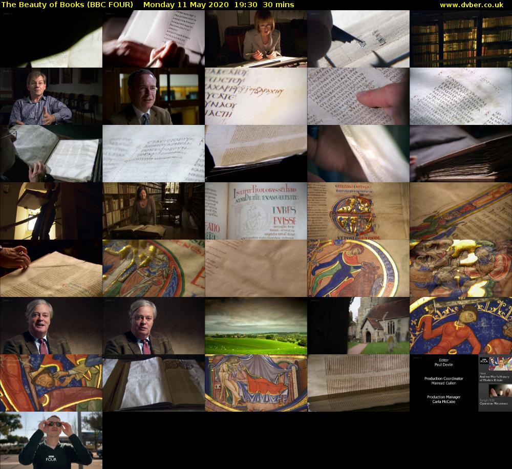 The Beauty of Books (BBC FOUR) Monday 11 May 2020 19:30 - 20:00
