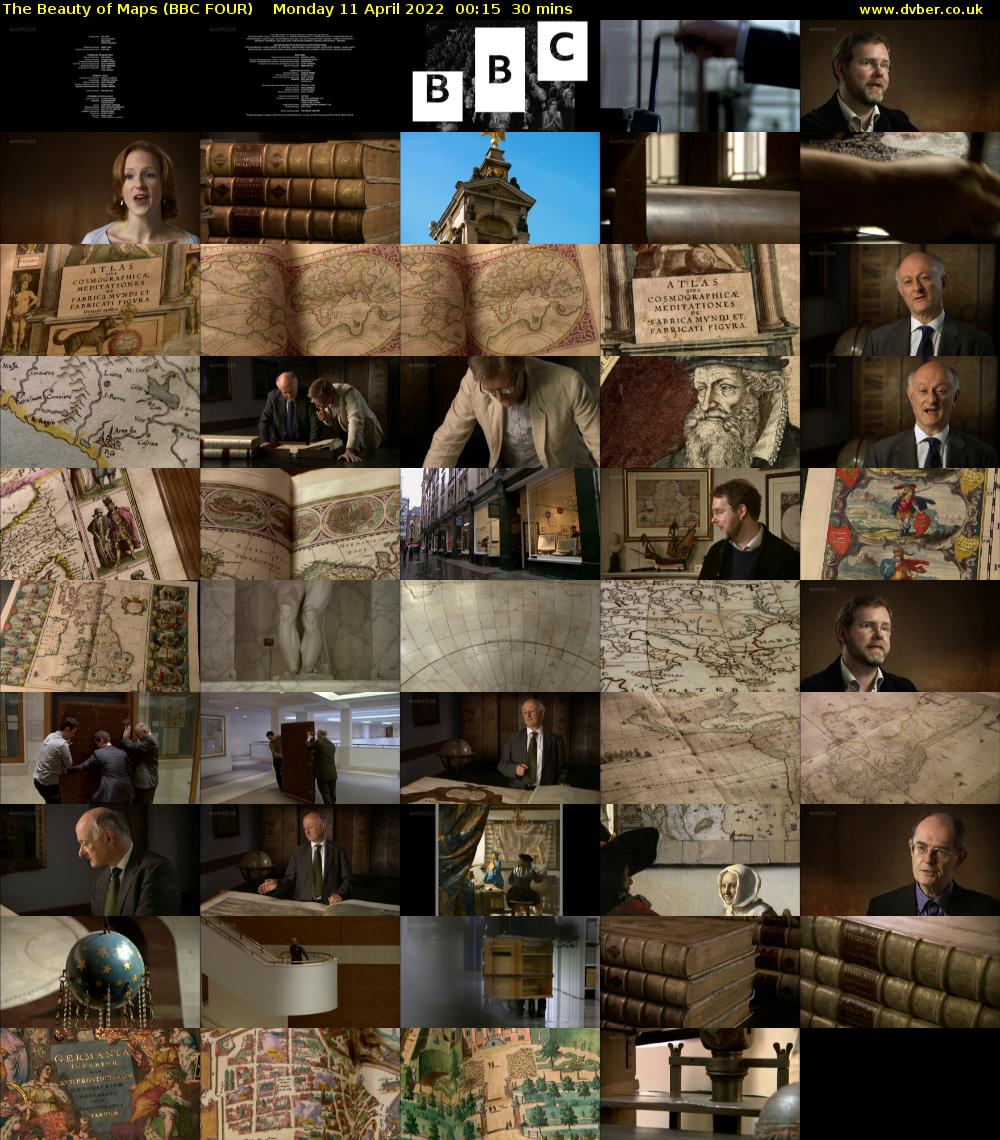 The Beauty of Maps (BBC FOUR) Monday 11 April 2022 00:15 - 00:45