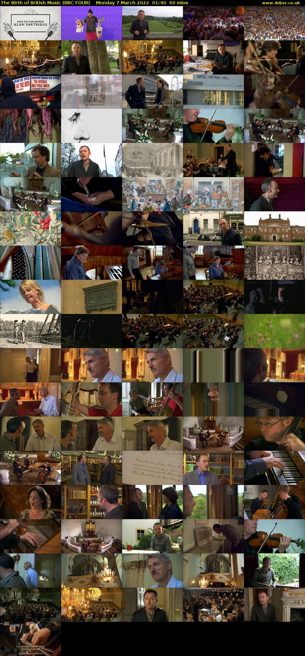 The Birth of British Music (BBC FOUR) Monday 7 March 2022 01:40 - 02:40