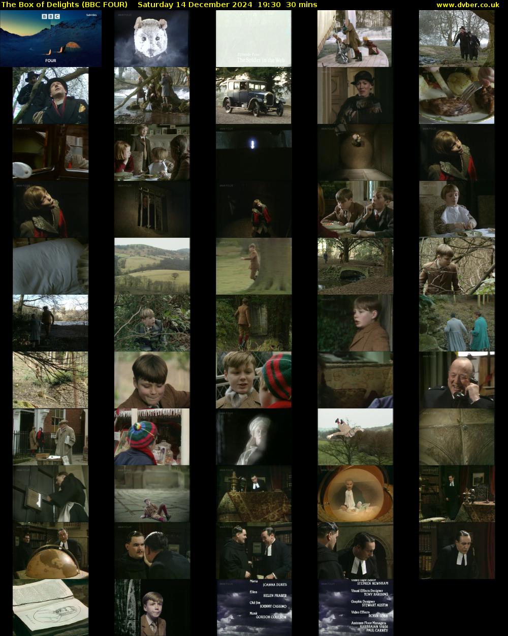 The Box of Delights (BBC FOUR) Saturday 14 December 2024 19:30 - 20:00