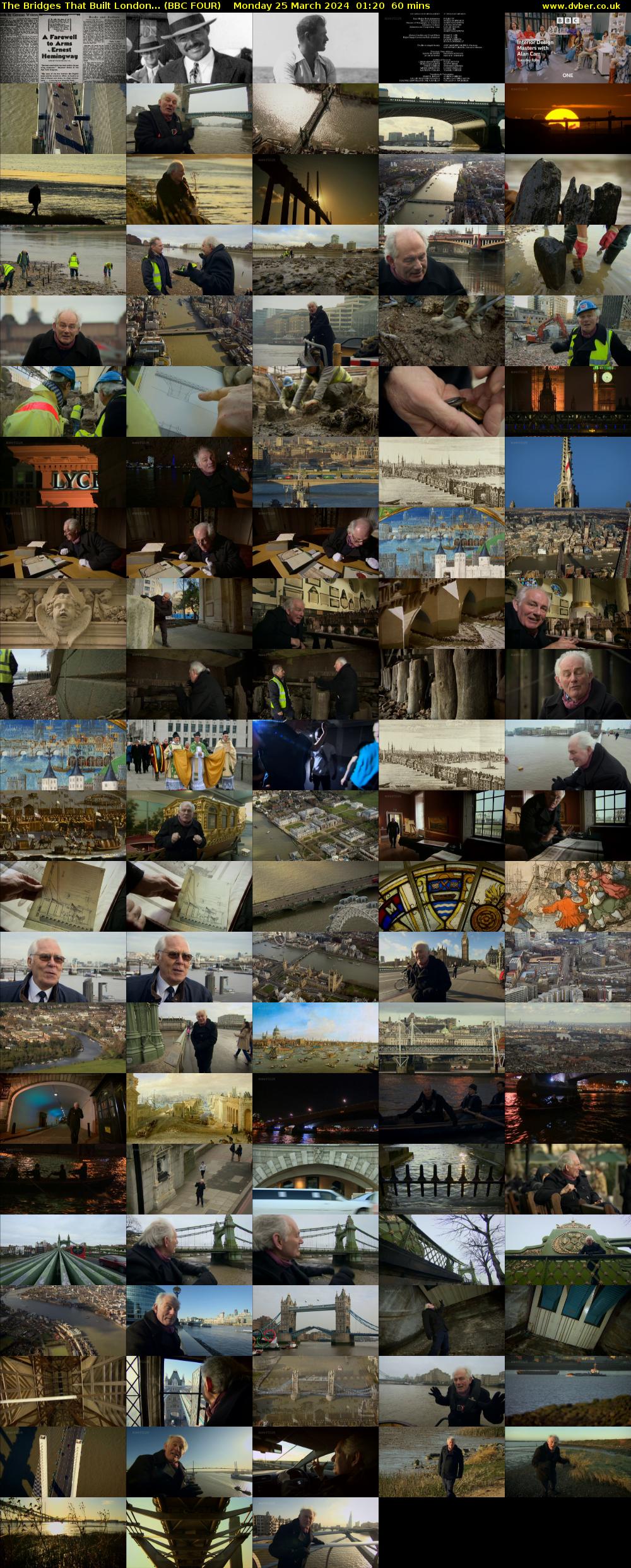 The Bridges That Built London... (BBC FOUR) Monday 25 March 2024 01:20 - 02:20