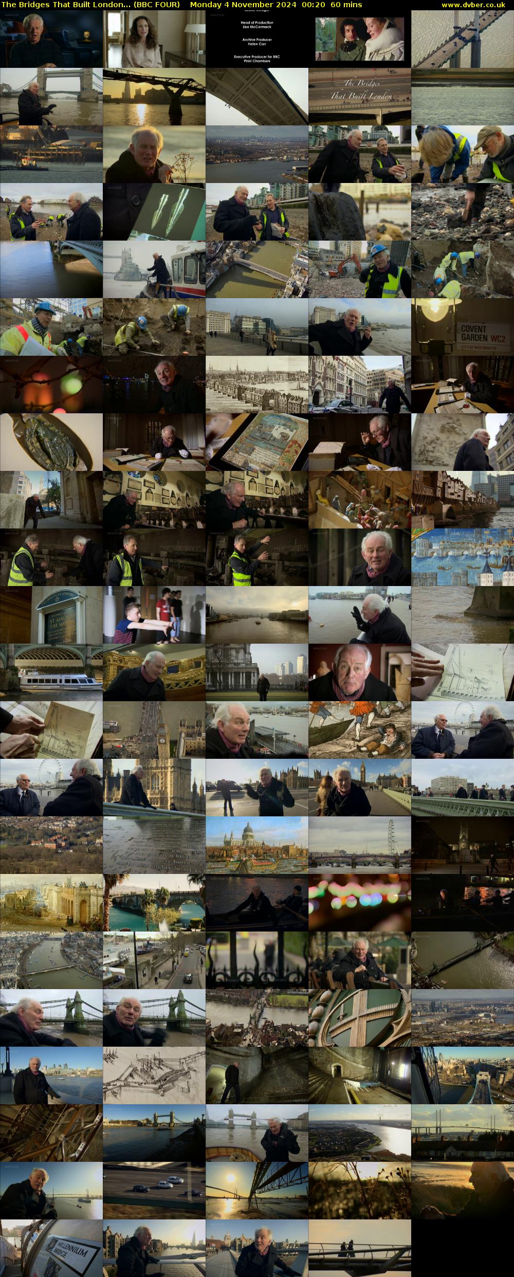 The Bridges That Built London... (BBC FOUR) Monday 4 November 2024 00:20 - 01:20
