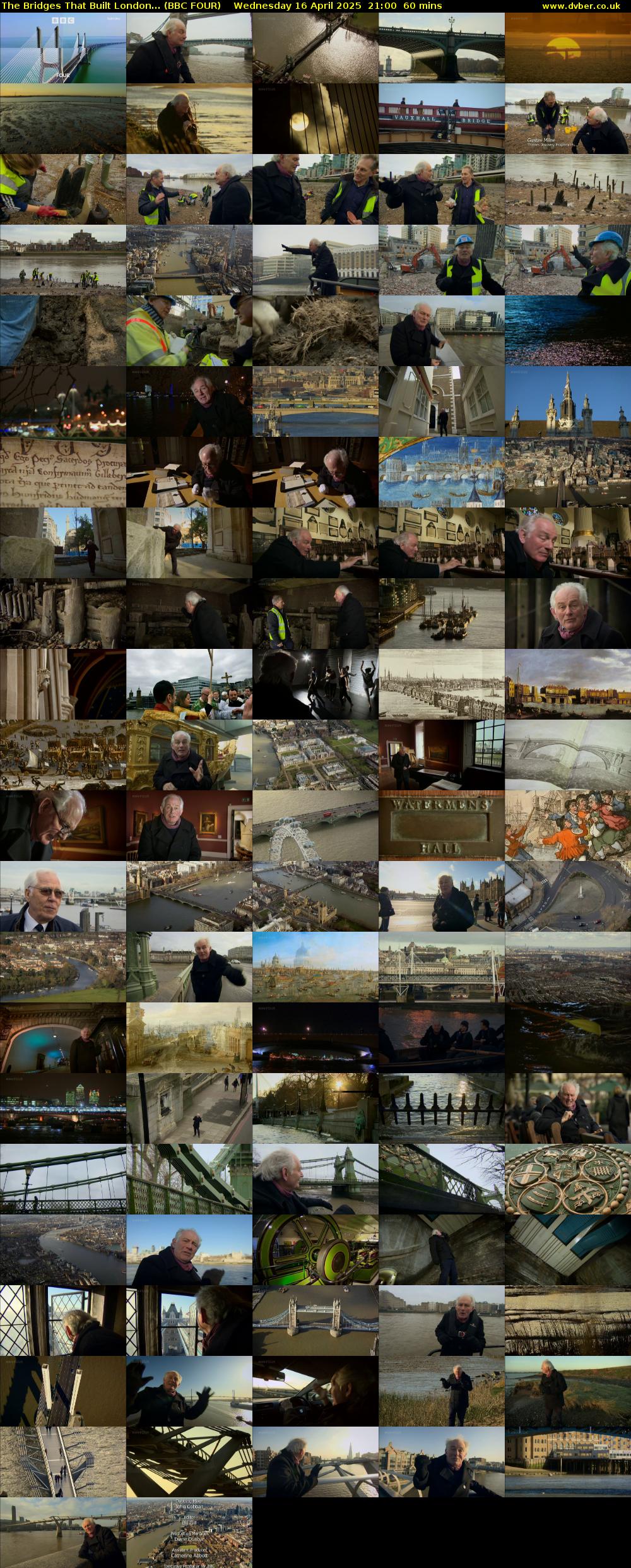The Bridges That Built London... (BBC FOUR) Wednesday 16 April 2025 21:00 - 22:00