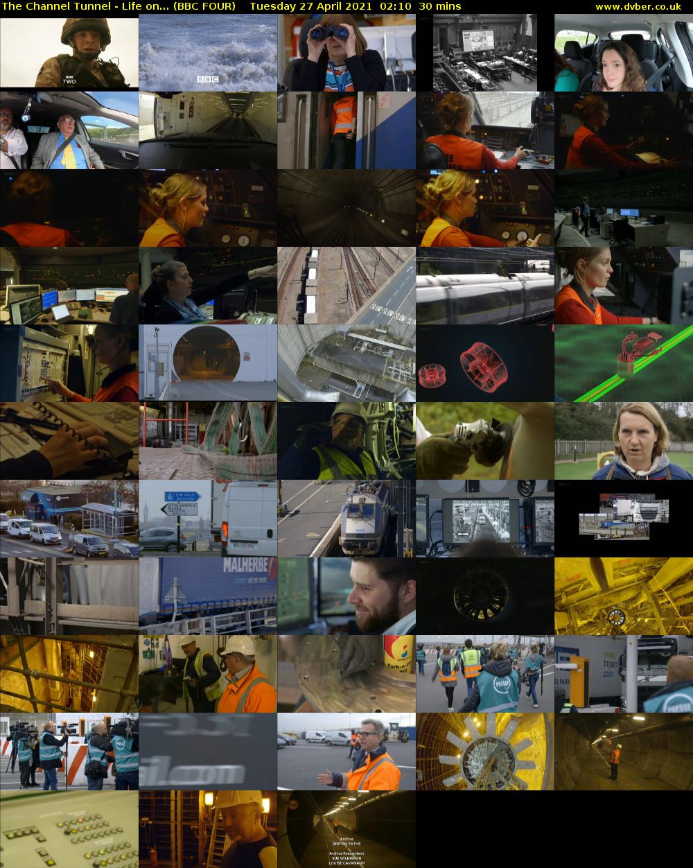 The Channel Tunnel - Life on... (BBC FOUR) Tuesday 27 April 2021 02:10 - 02:40
