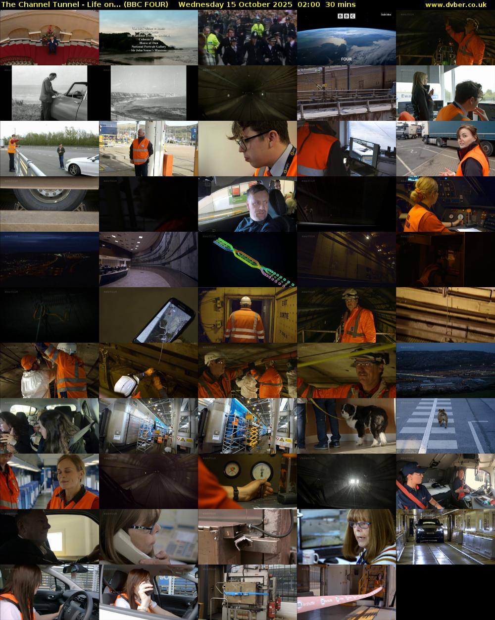 The Channel Tunnel - Life on... (BBC FOUR) Wednesday 15 October 2025 02:00 - 02:30