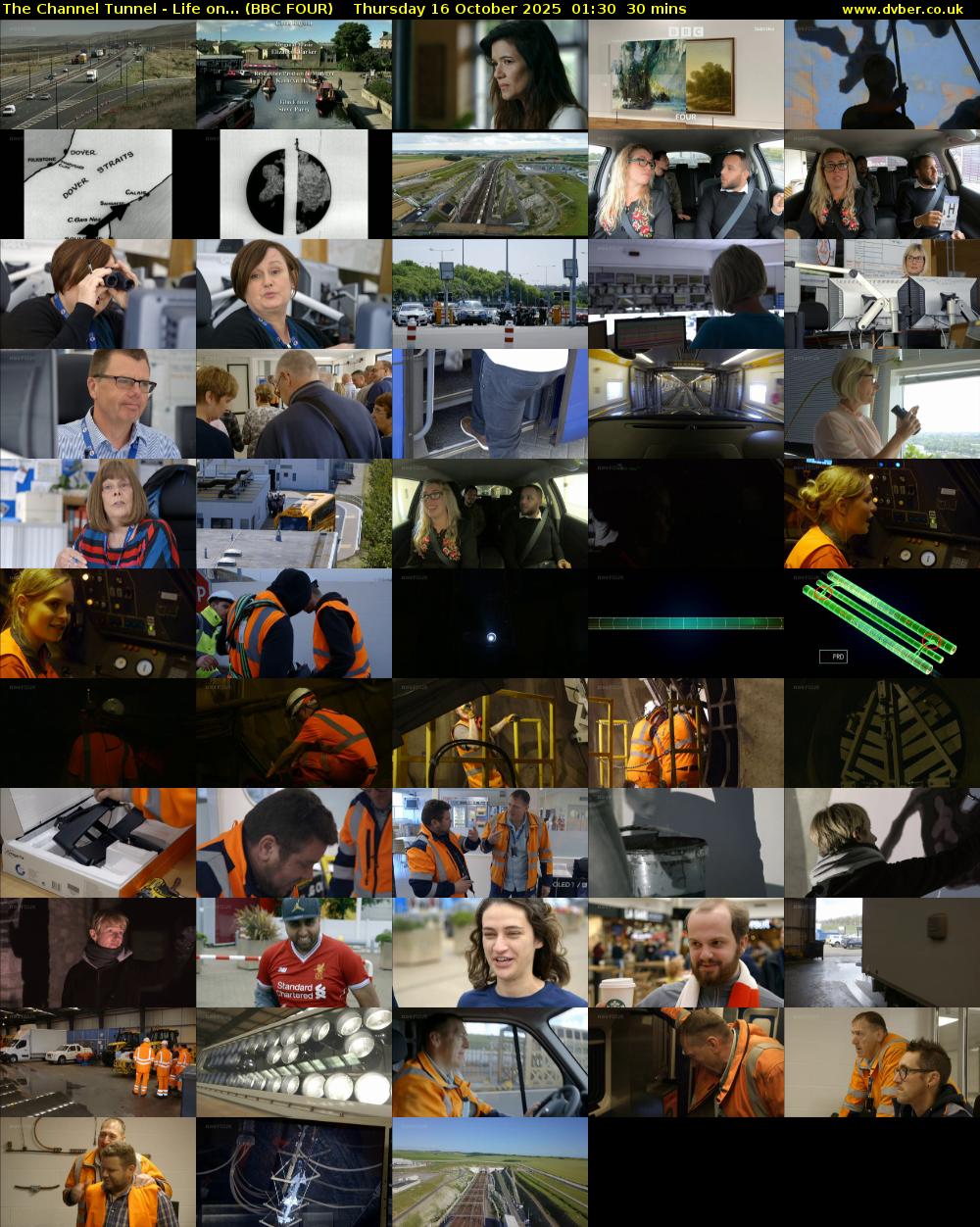 The Channel Tunnel - Life on... (BBC FOUR) Thursday 16 October 2025 01:30 - 02:00