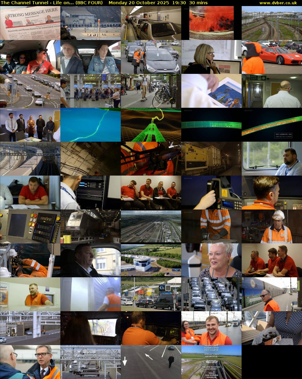 The Channel Tunnel - Life on... (BBC FOUR) Monday 20 October 2025 19:30 - 20:00