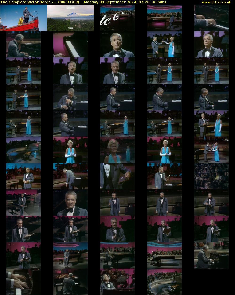 The Complete Victor Borge -... (BBC FOUR) Monday 30 September 2024 02:20 - 02:50