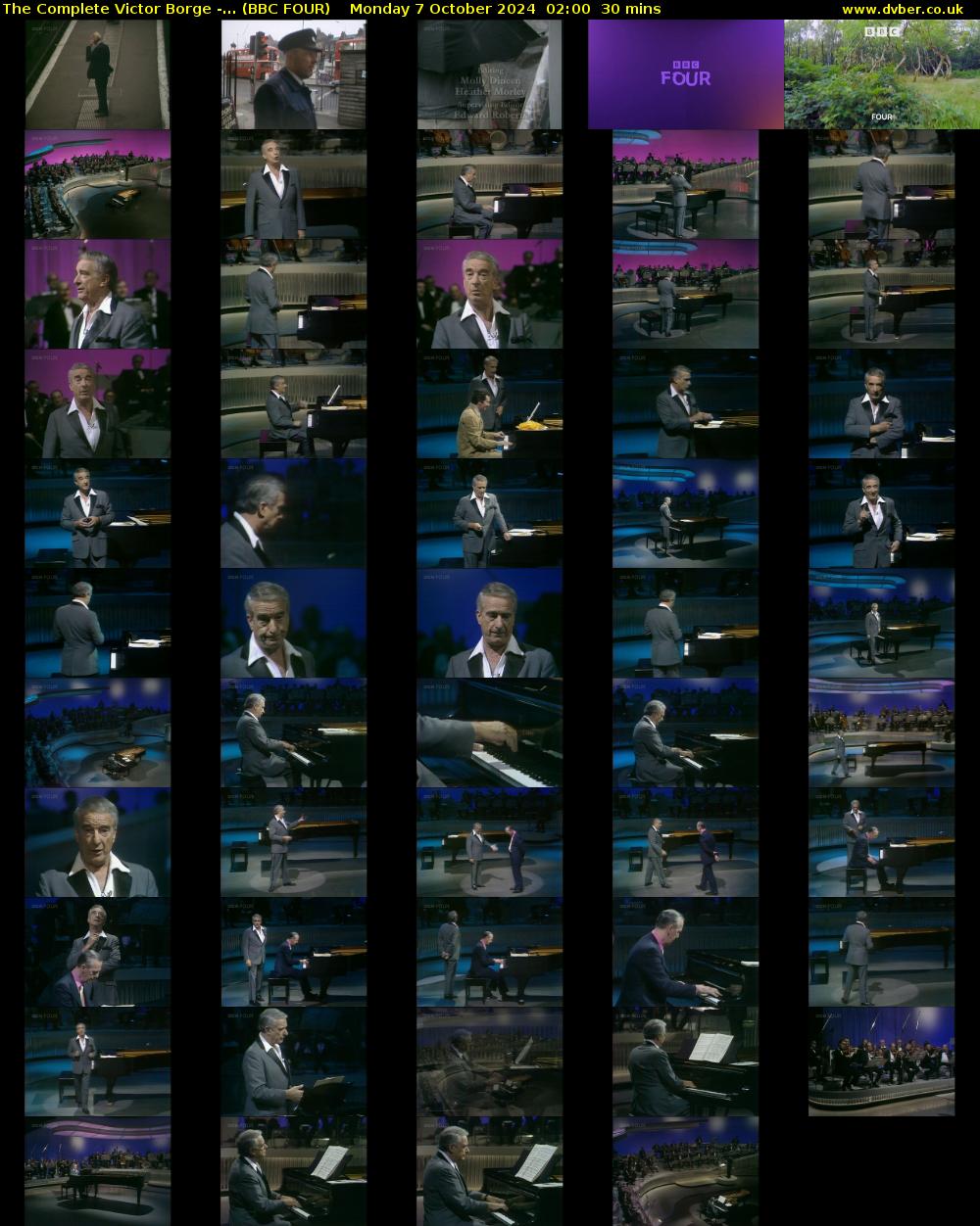 The Complete Victor Borge -... (BBC FOUR) Monday 7 October 2024 02:00 - 02:30