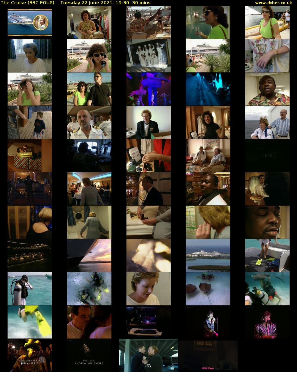 The Cruise (BBC FOUR) Tuesday 22 June 2021 19:30 - 20:00