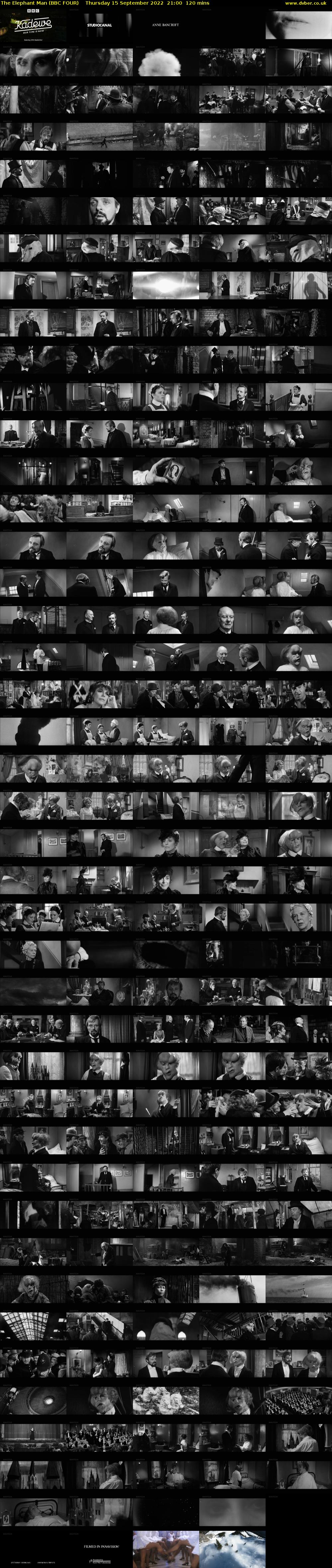 The Elephant Man (BBC FOUR) Thursday 15 September 2022 21:00 - 23:00