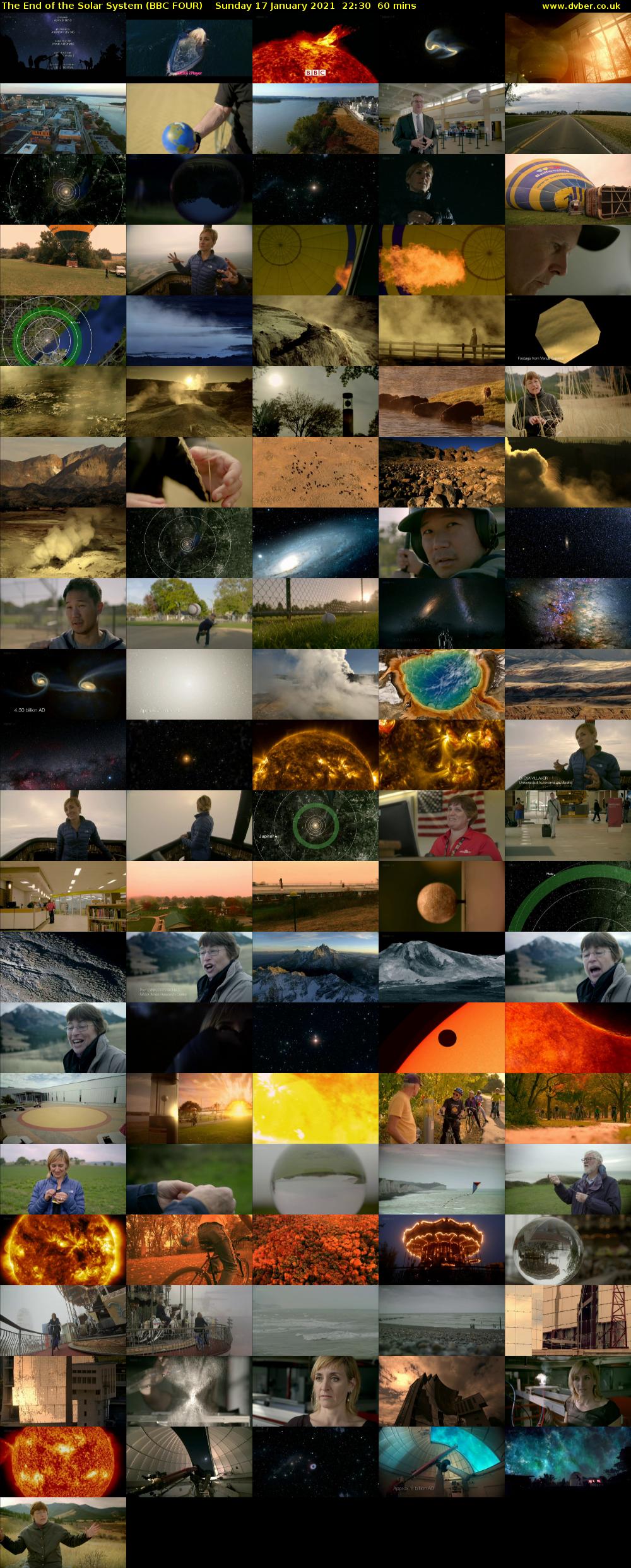 The End of the Solar System (BBC FOUR) Sunday 17 January 2021 22:30 - 23:30