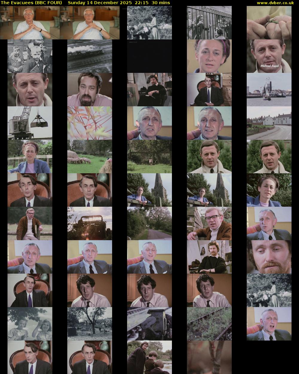The Evacuees (BBC FOUR) Sunday 14 December 2025 22:15 - 22:45
