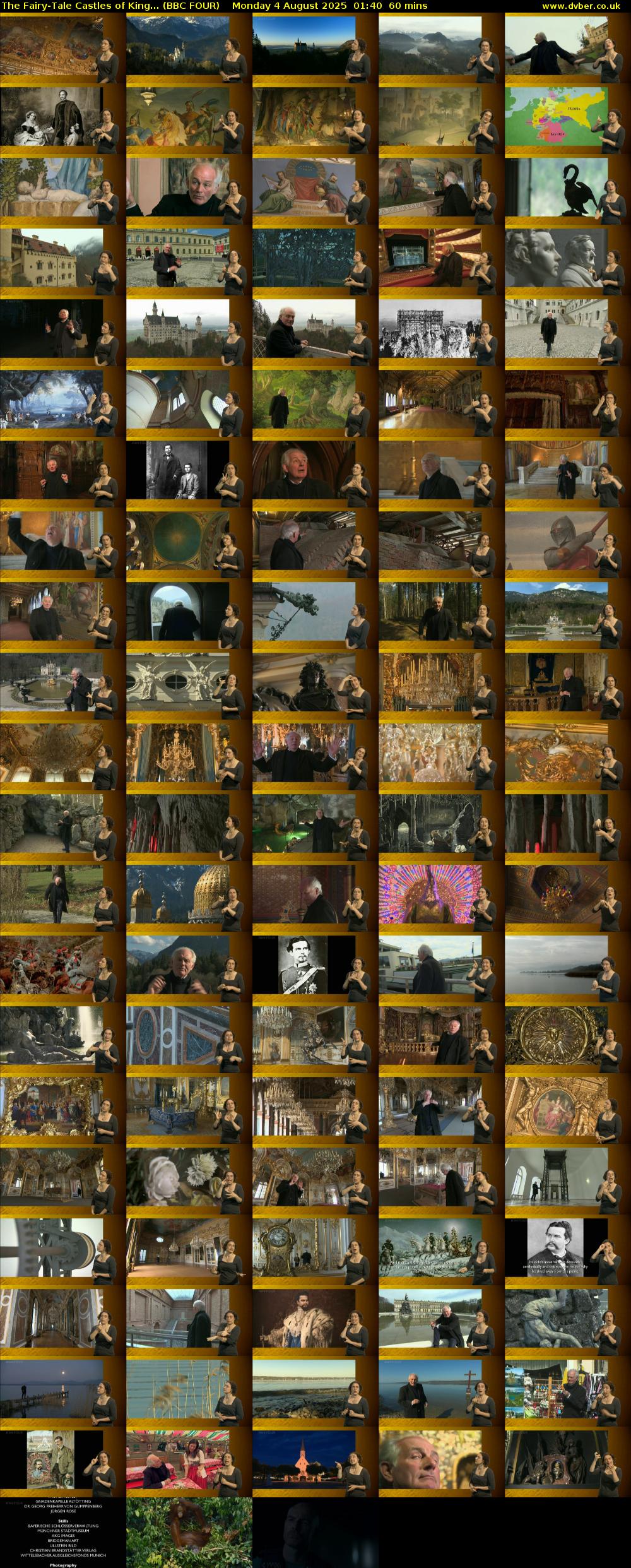 The Fairy-Tale Castles of King... (BBC FOUR) Monday 4 August 2025 01:40 - 02:40