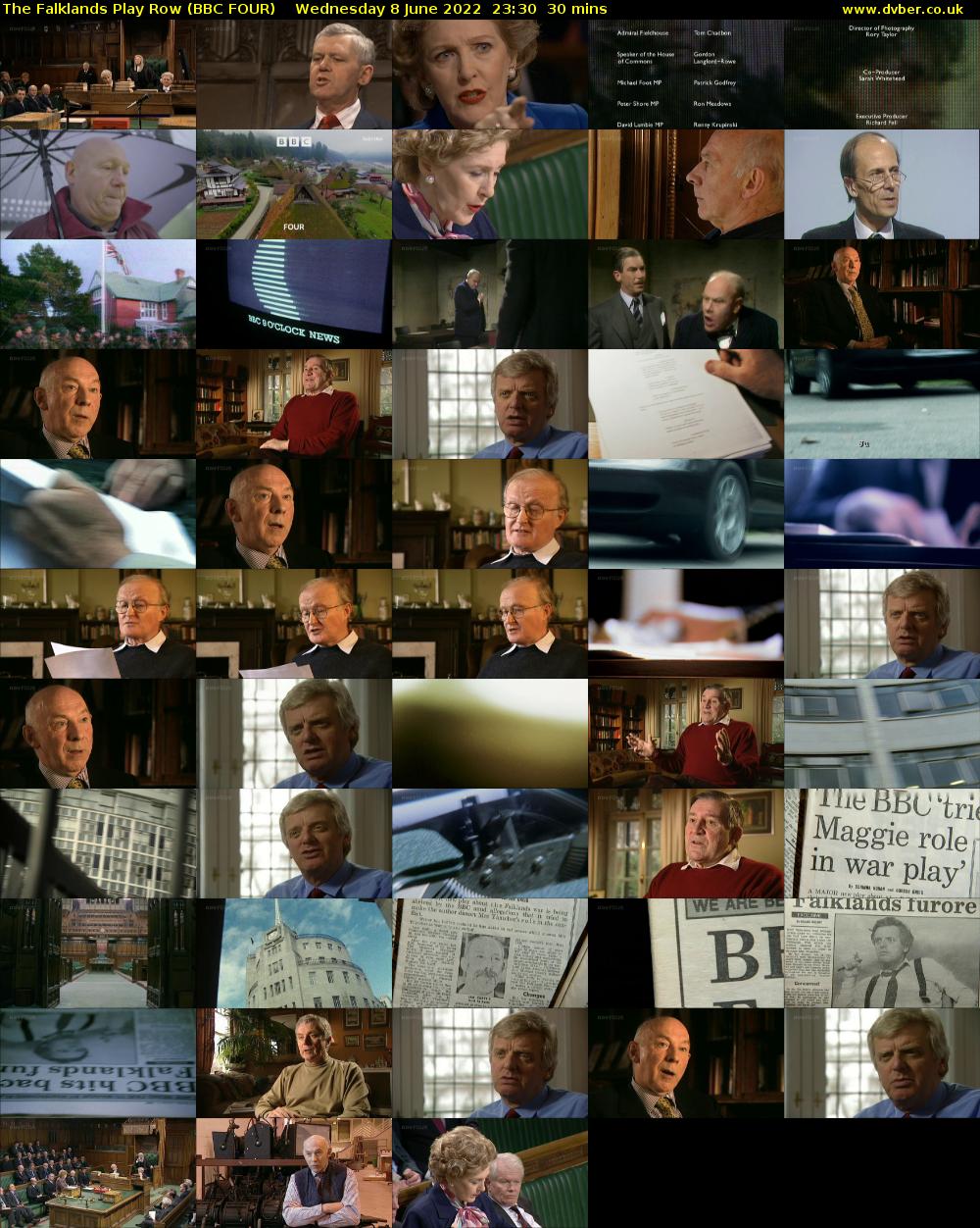 The Falklands Play Row (BBC FOUR) Wednesday 8 June 2022 23:30 - 00:00