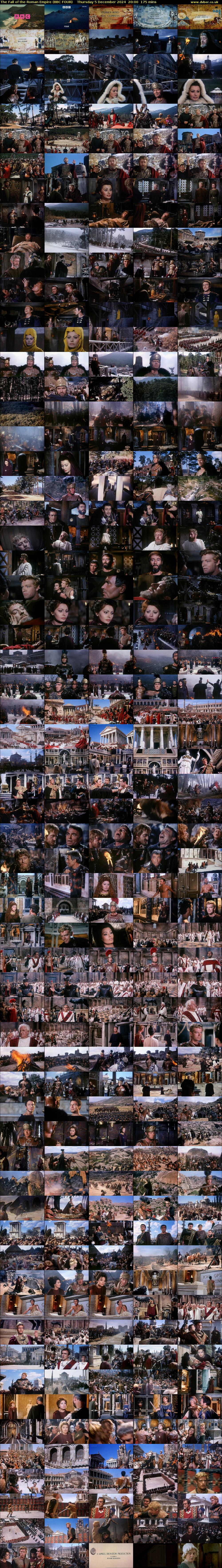 The Fall of the Roman Empire (BBC FOUR) Thursday 5 December 2024 20:00 - 22:55