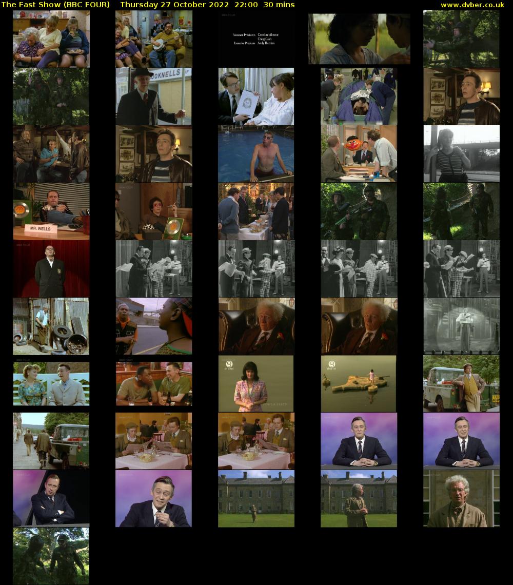 The Fast Show (BBC FOUR) Thursday 27 October 2022 22:00 - 22:30