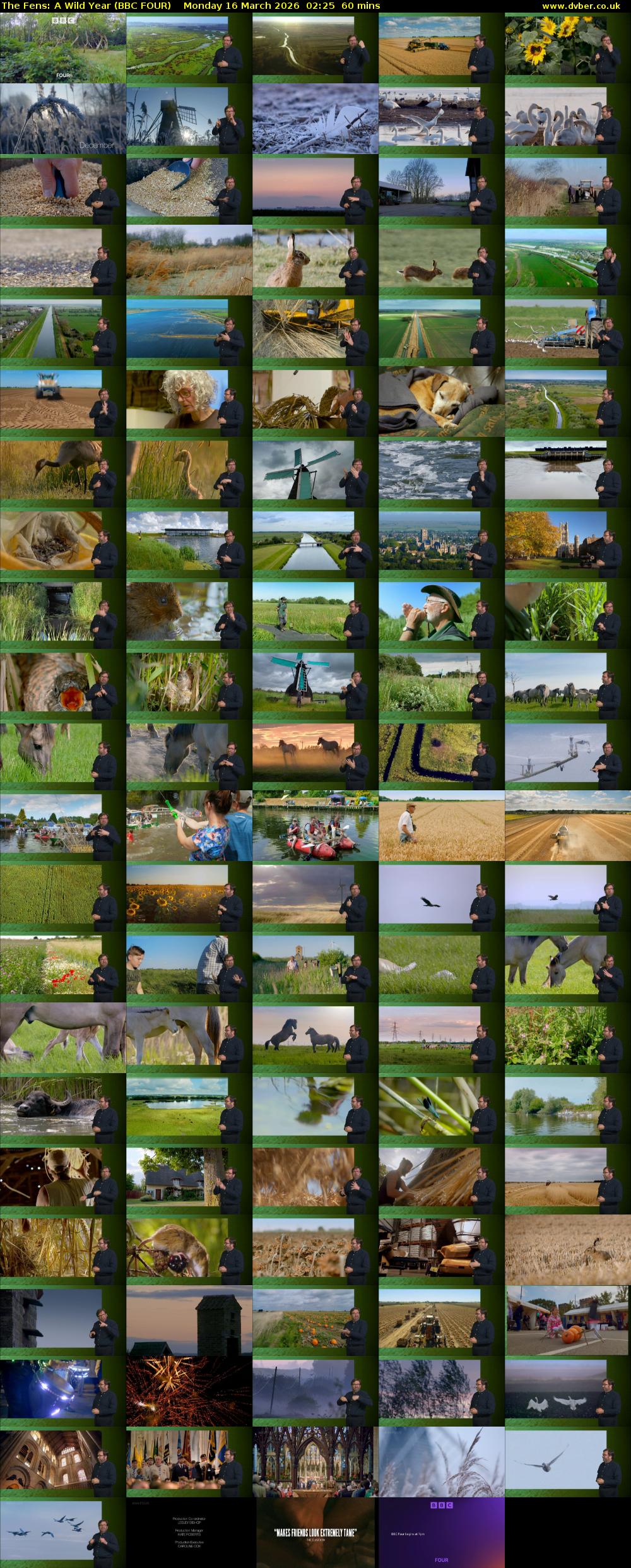 The Fens: A Wild Year (BBC FOUR) Monday 16 March 2026 02:25 - 03:25
