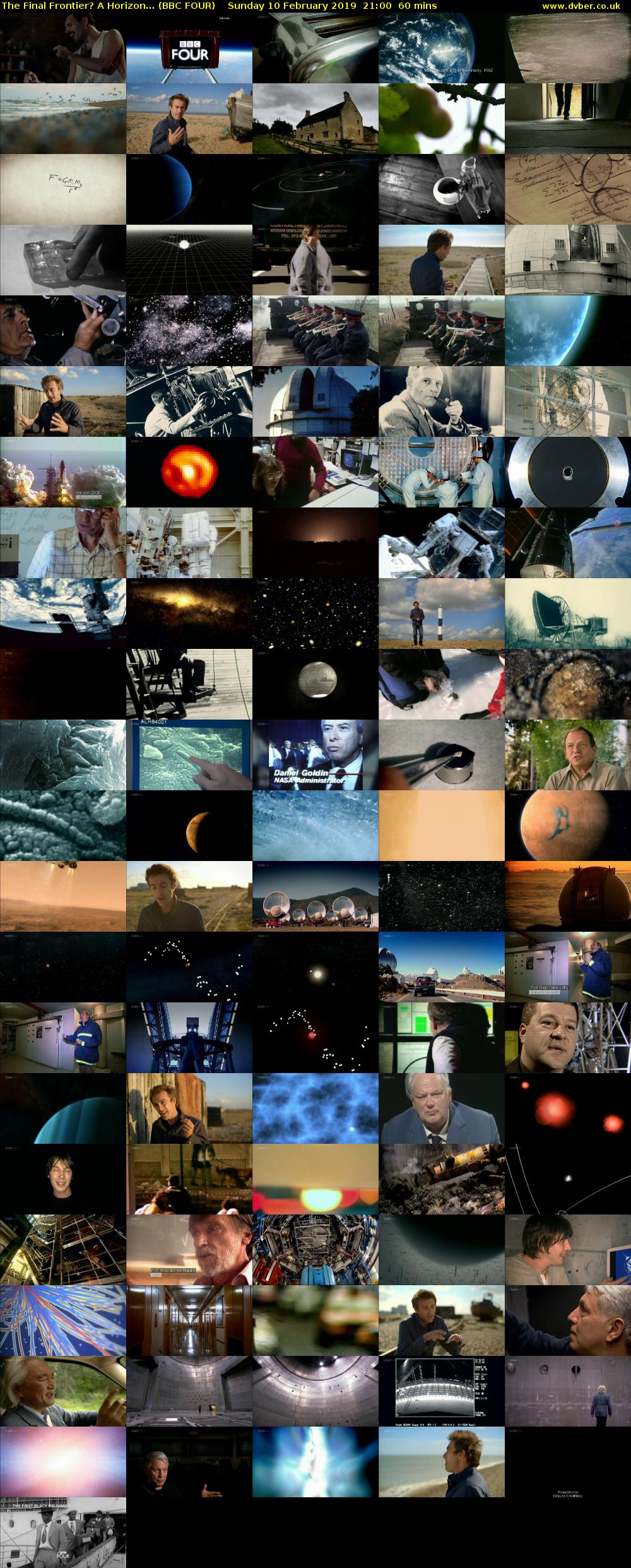 The Final Frontier? A Horizon... (BBC FOUR) Sunday 10 February 2019 21:00 - 22:00