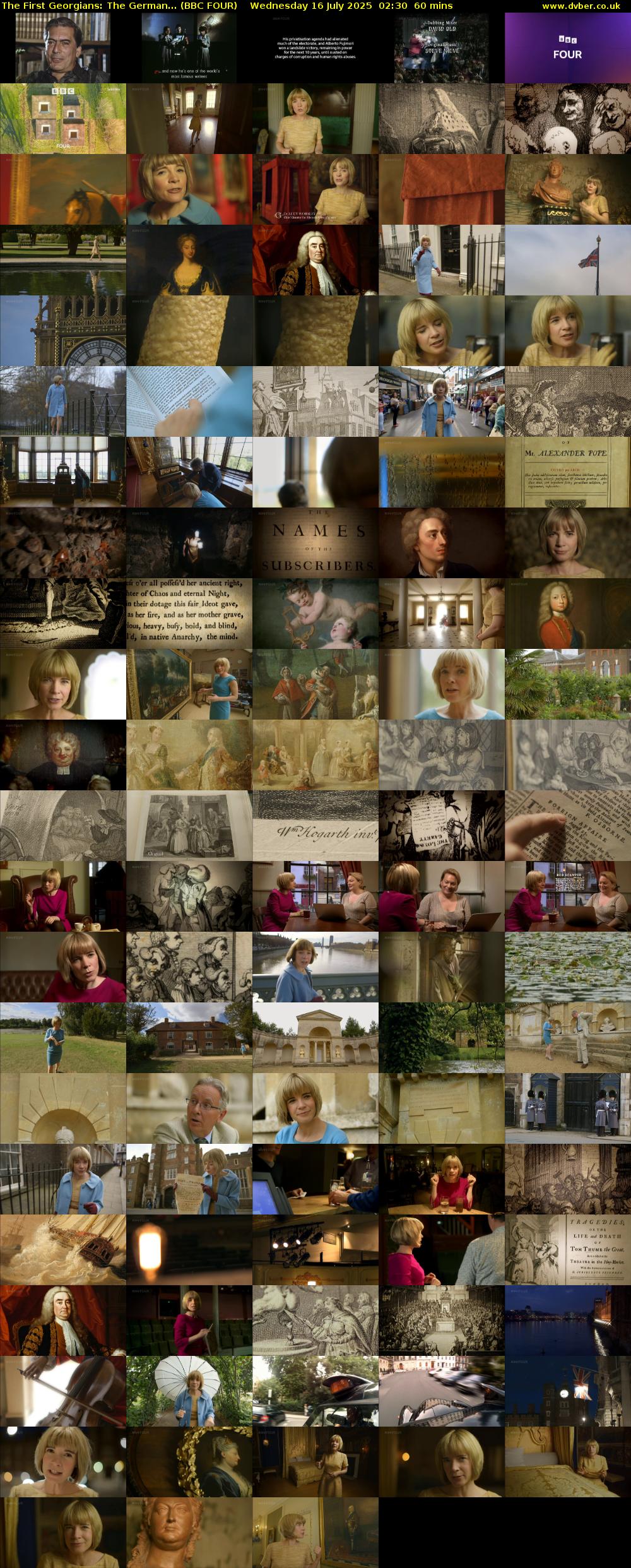 The First Georgians: The German... (BBC FOUR) Wednesday 16 July 2025 02:30 - 03:30