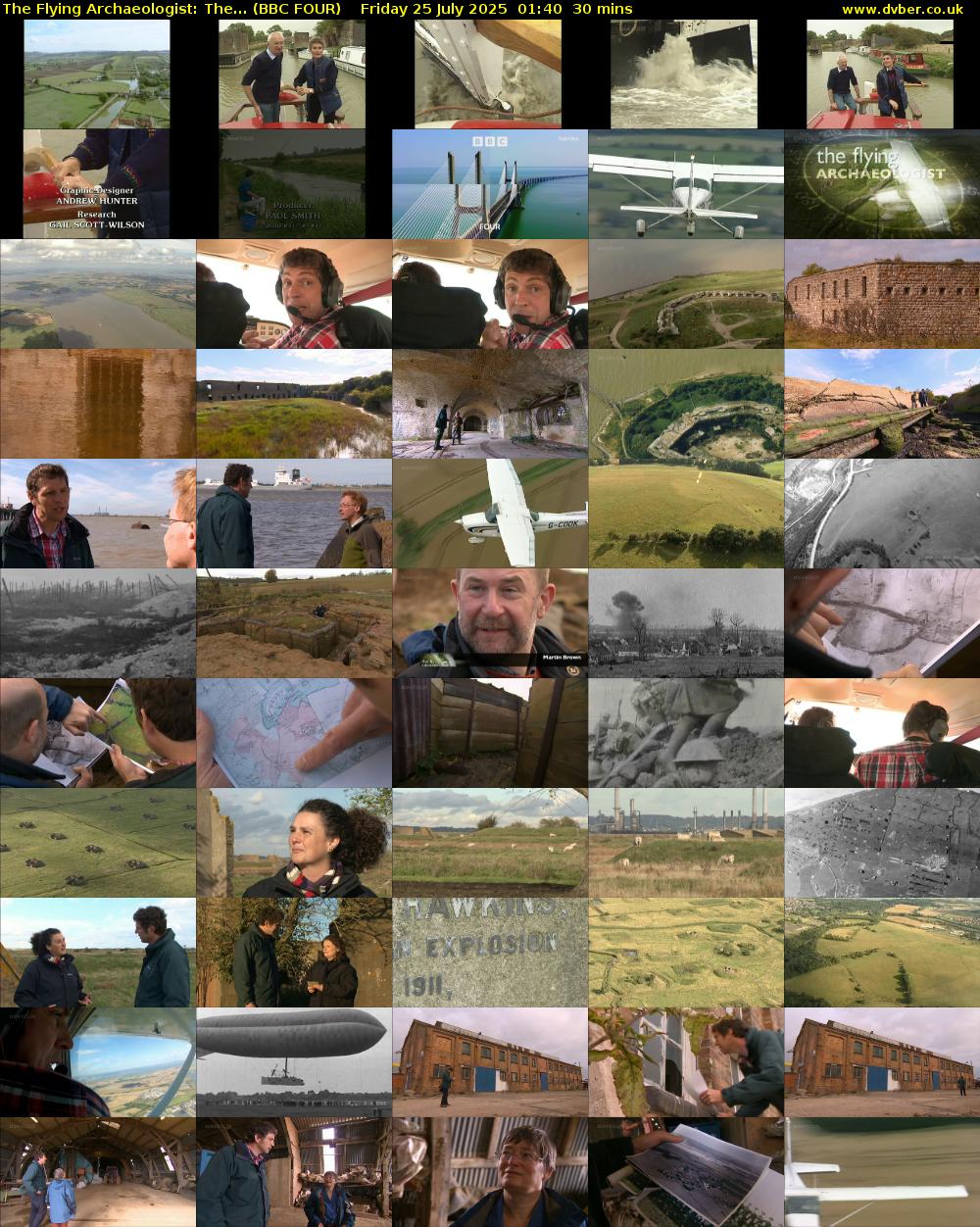The Flying Archaeologist: The... (BBC FOUR) Friday 25 July 2025 01:40 - 02:10
