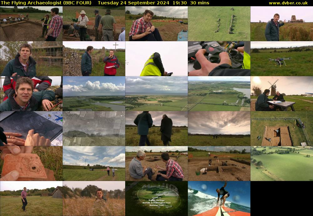 The Flying Archaeologist (BBC FOUR) Tuesday 24 September 2024 19:30 - 20:00