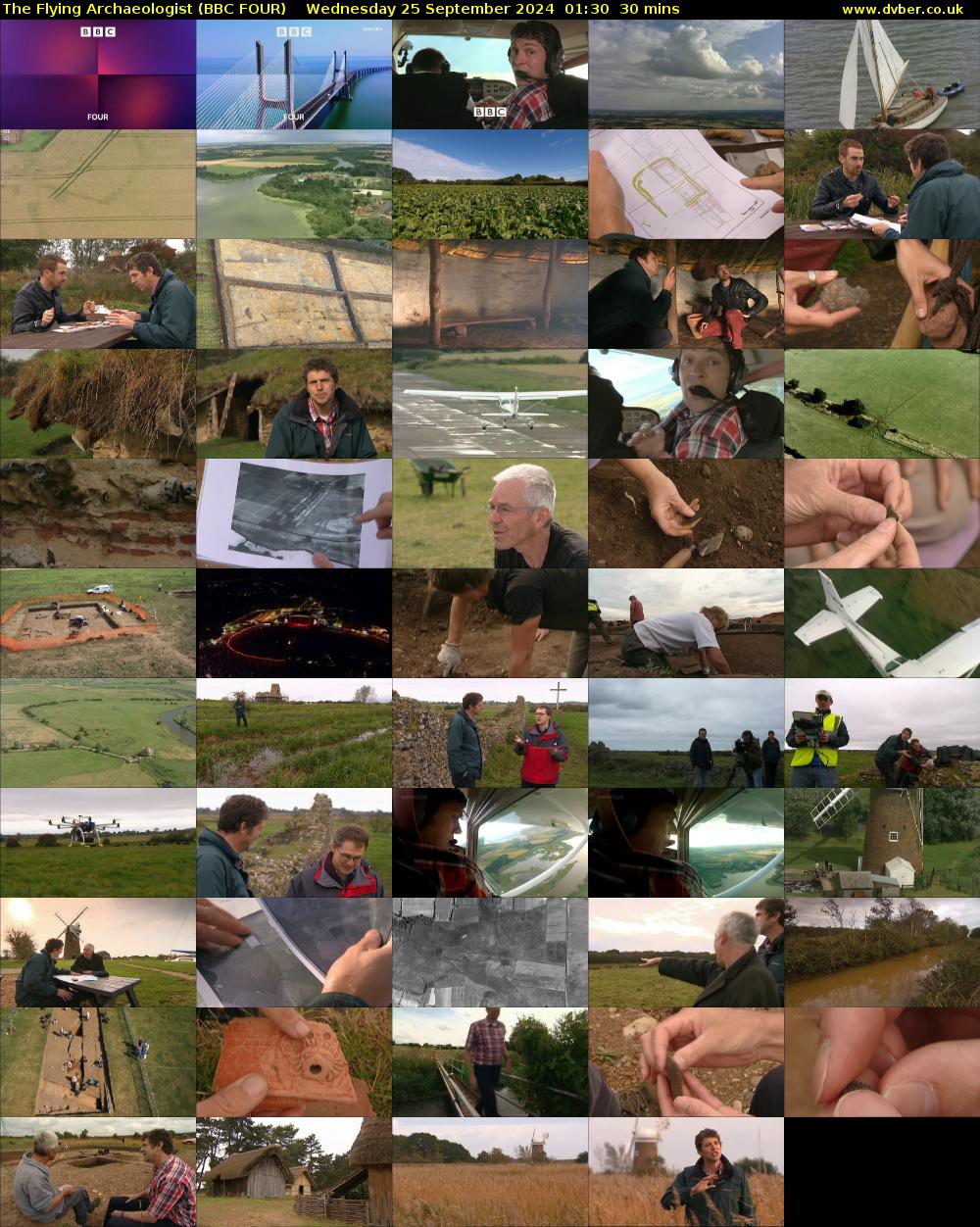 The Flying Archaeologist (BBC FOUR) Wednesday 25 September 2024 01:30 - 02:00
