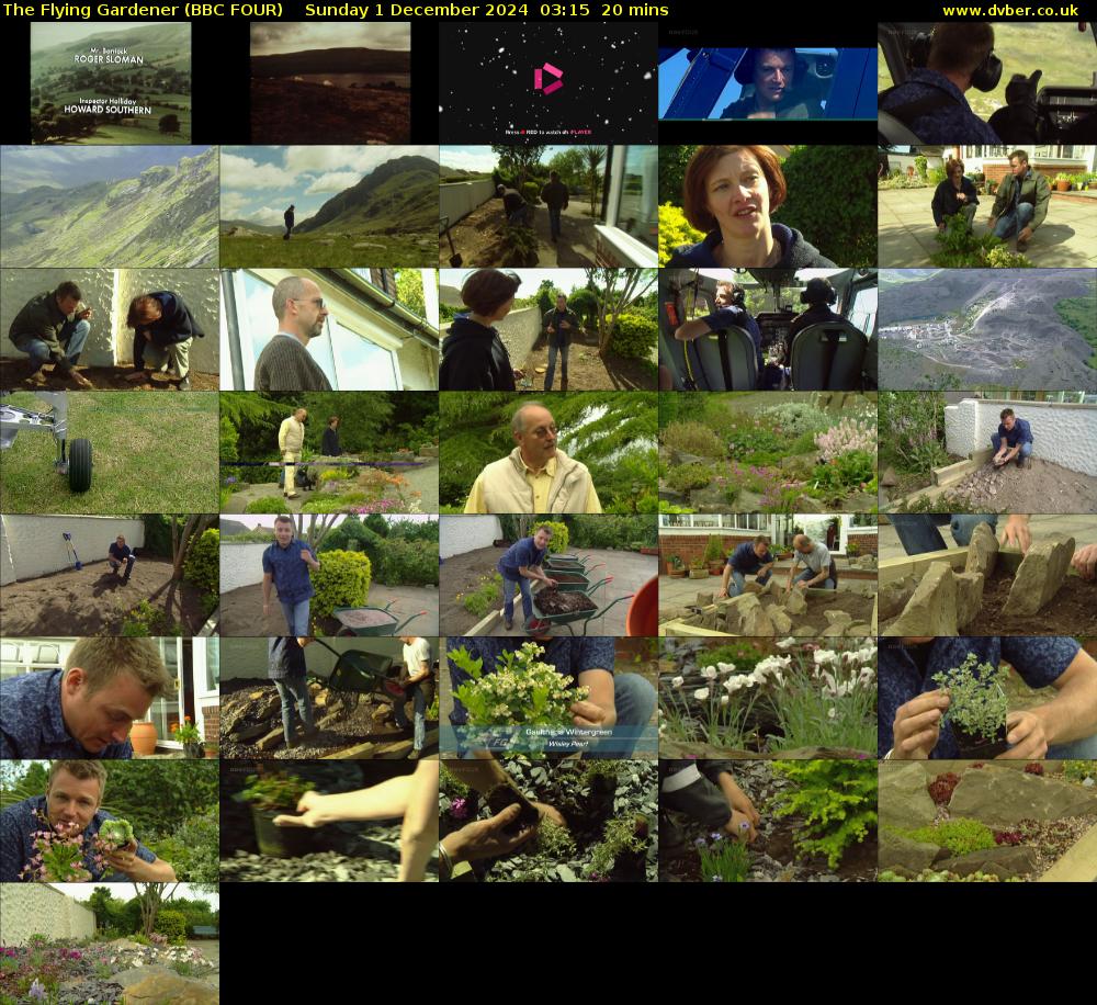The Flying Gardener (BBC FOUR) Sunday 1 December 2024 03:15 - 03:35