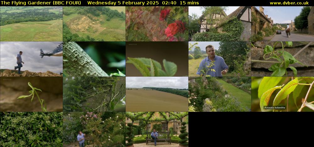 The Flying Gardener (BBC FOUR) Wednesday 5 February 2025 02:40 - 02:55