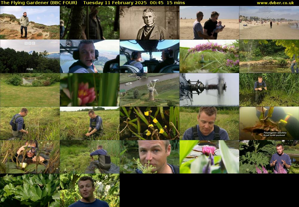 The Flying Gardener (BBC FOUR) Tuesday 11 February 2025 00:45 - 01:00