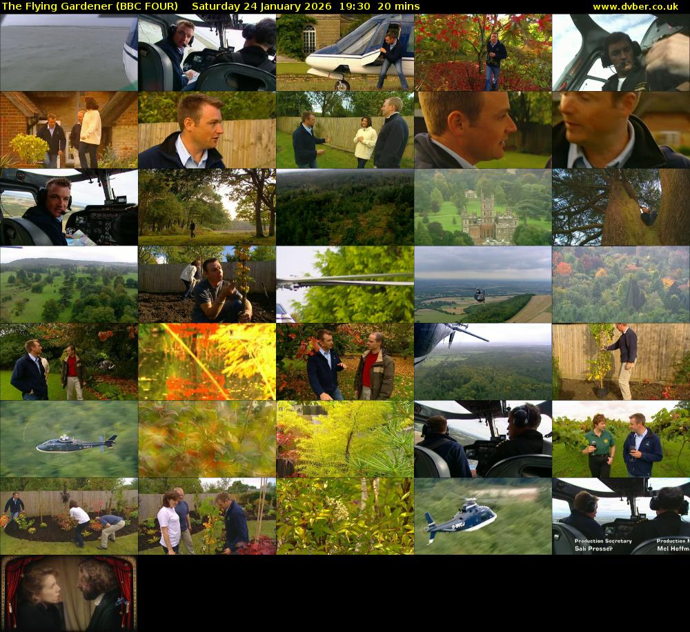 The Flying Gardener (BBC FOUR) Saturday 24 January 2026 19:30 - 19:50
