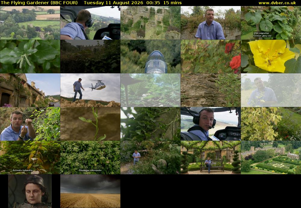 The Flying Gardener (BBC FOUR) Tuesday 11 August 2026 00:35 - 00:50