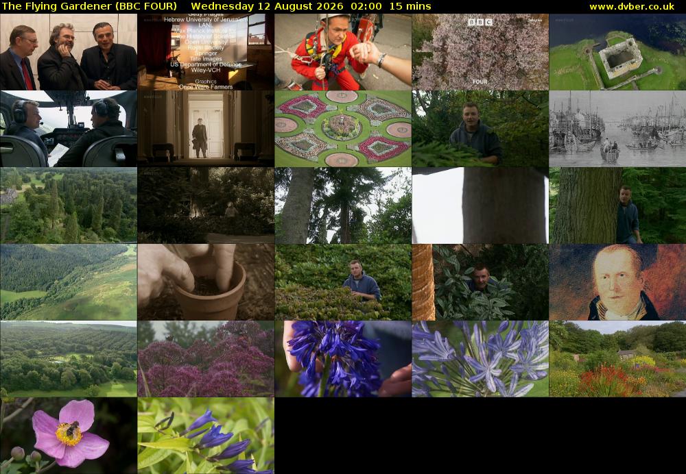 The Flying Gardener (BBC FOUR) Wednesday 12 August 2026 02:00 - 02:15