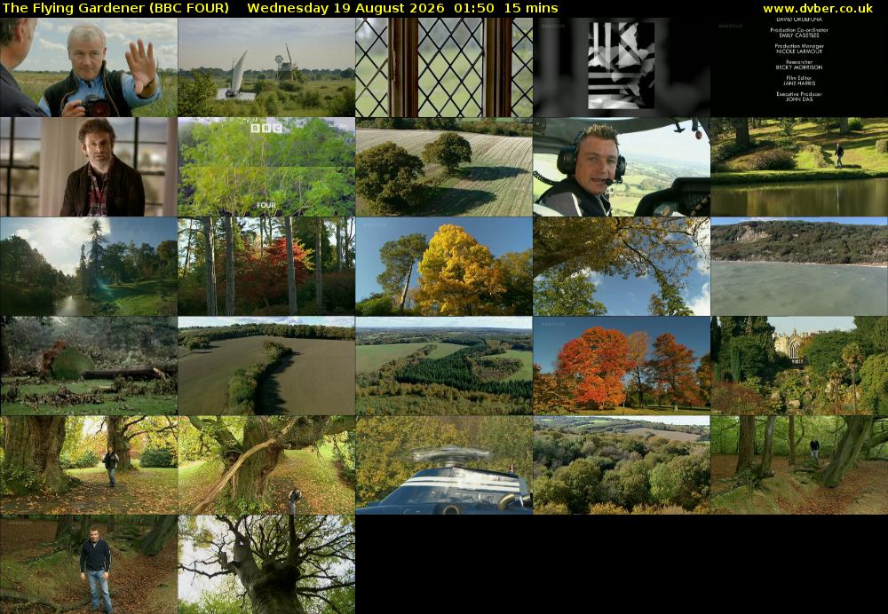 The Flying Gardener (BBC FOUR) Wednesday 19 August 2026 01:50 - 02:05