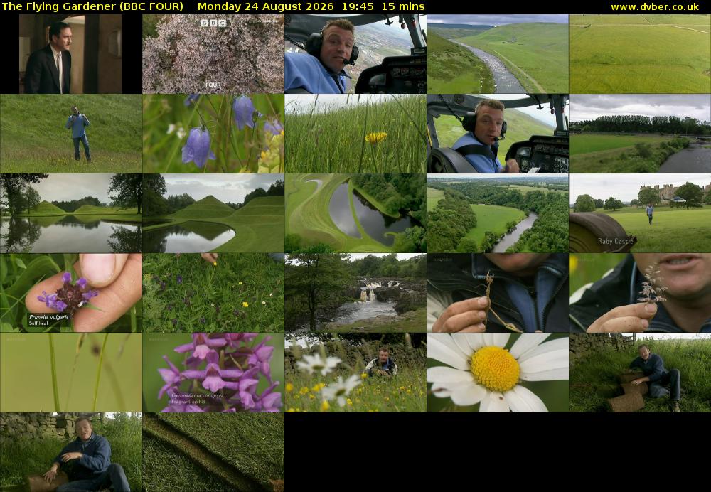 The Flying Gardener (BBC FOUR) Monday 24 August 2026 19:45 - 20:00