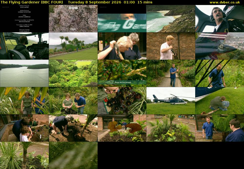 The Flying Gardener (BBC FOUR) Tuesday 8 September 2026 01:00 - 01:15