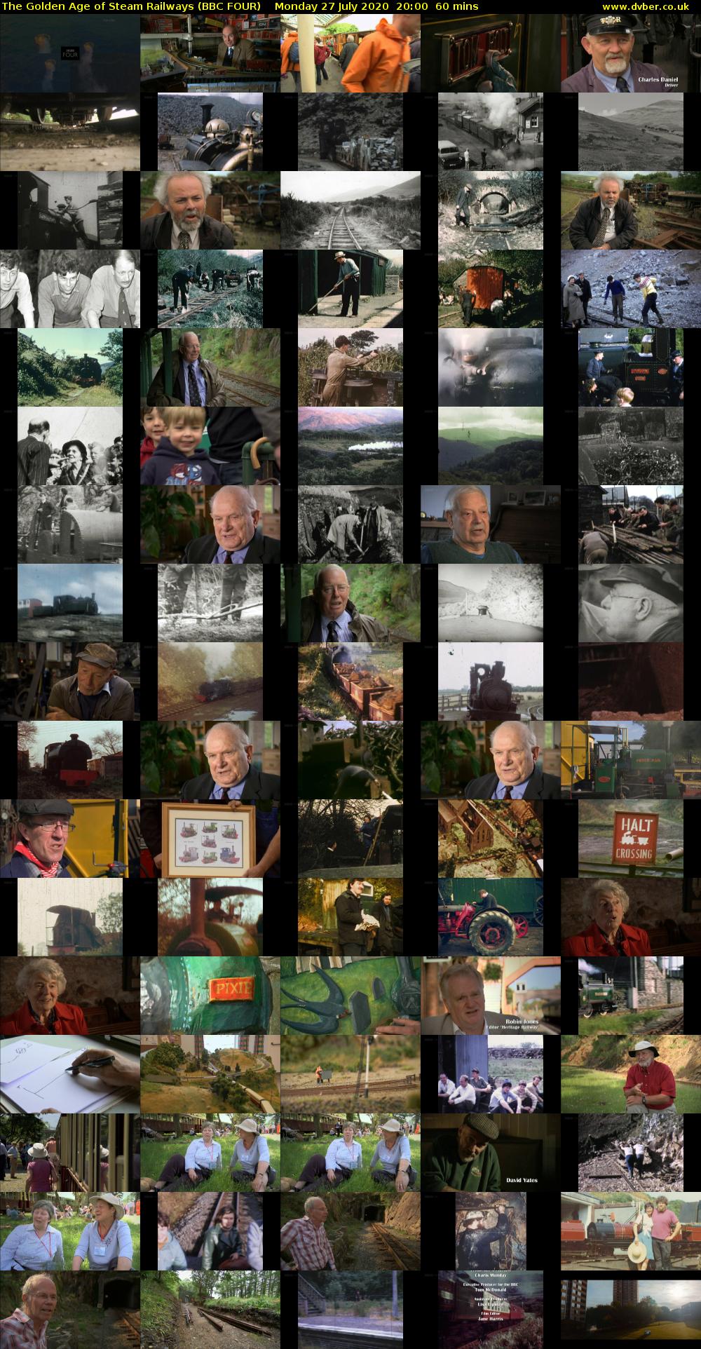 The Golden Age of Steam Railways (BBC FOUR) Monday 27 July 2020 20:00 - 21:00