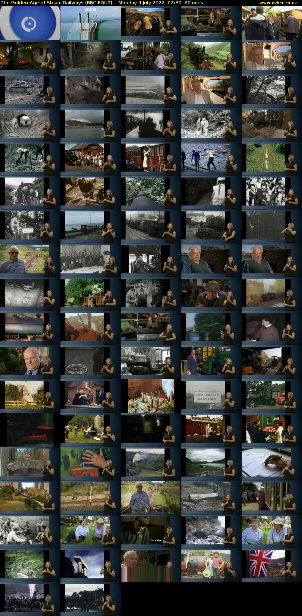 The Golden Age of Steam Railways (BBC FOUR) Monday 4 July 2022 02:30 - 03:30