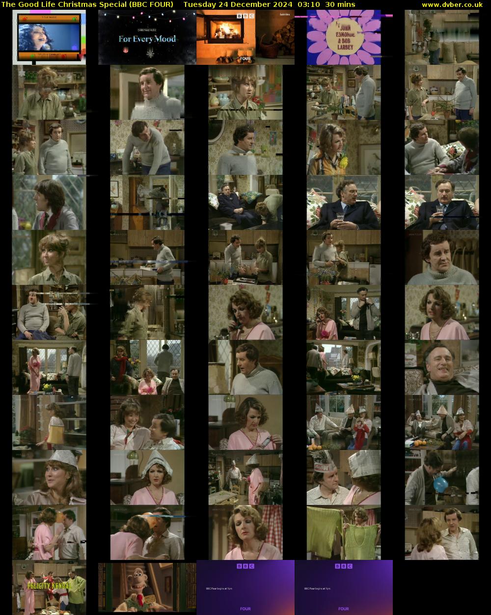 The Good Life Christmas Special (BBC FOUR) Tuesday 24 December 2024 03:10 - 03:40