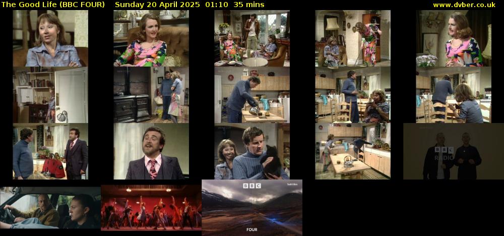 The Good Life (BBC FOUR) Sunday 20 April 2025 01:10 - 01:45