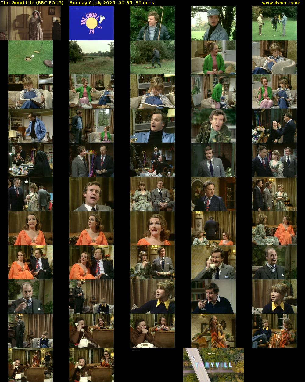 The Good Life (BBC FOUR) Sunday 6 July 2025 00:35 - 01:05