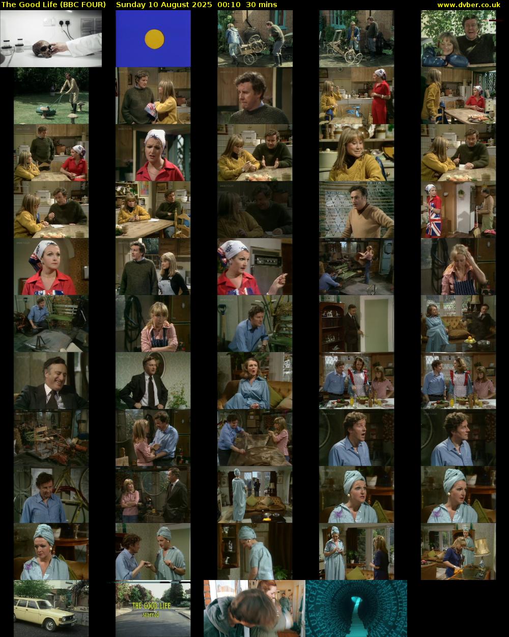 The Good Life (BBC FOUR) Sunday 10 August 2025 00:10 - 00:40