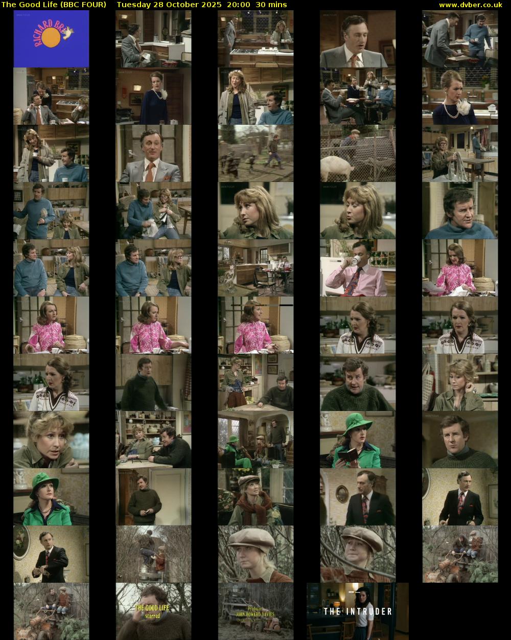 The Good Life (BBC FOUR) Tuesday 28 October 2025 20:00 - 20:30