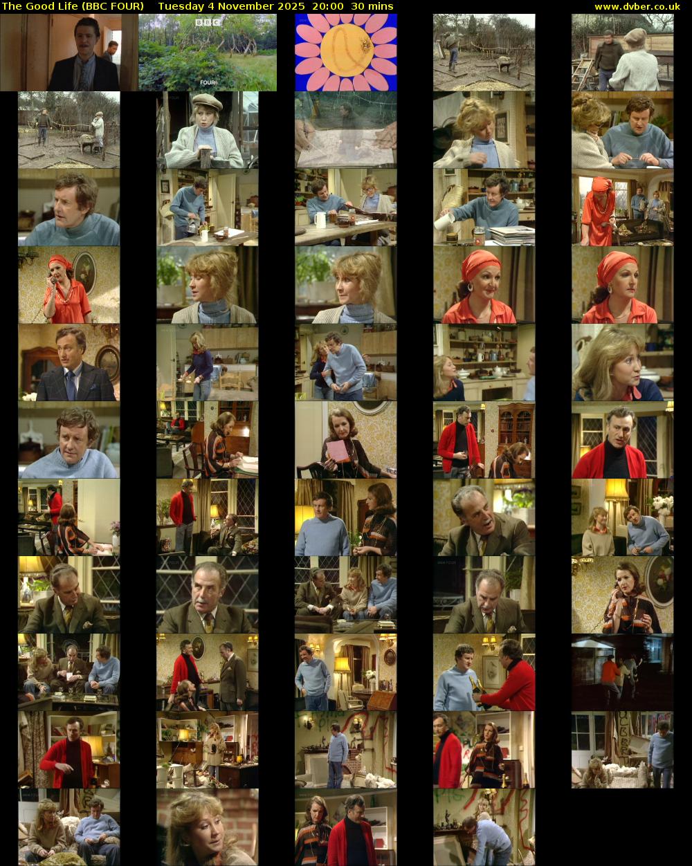 The Good Life (BBC FOUR) Tuesday 4 November 2025 20:00 - 20:30