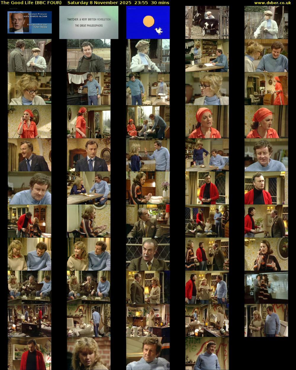 The Good Life (BBC FOUR) Saturday 8 November 2025 23:55 - 00:25