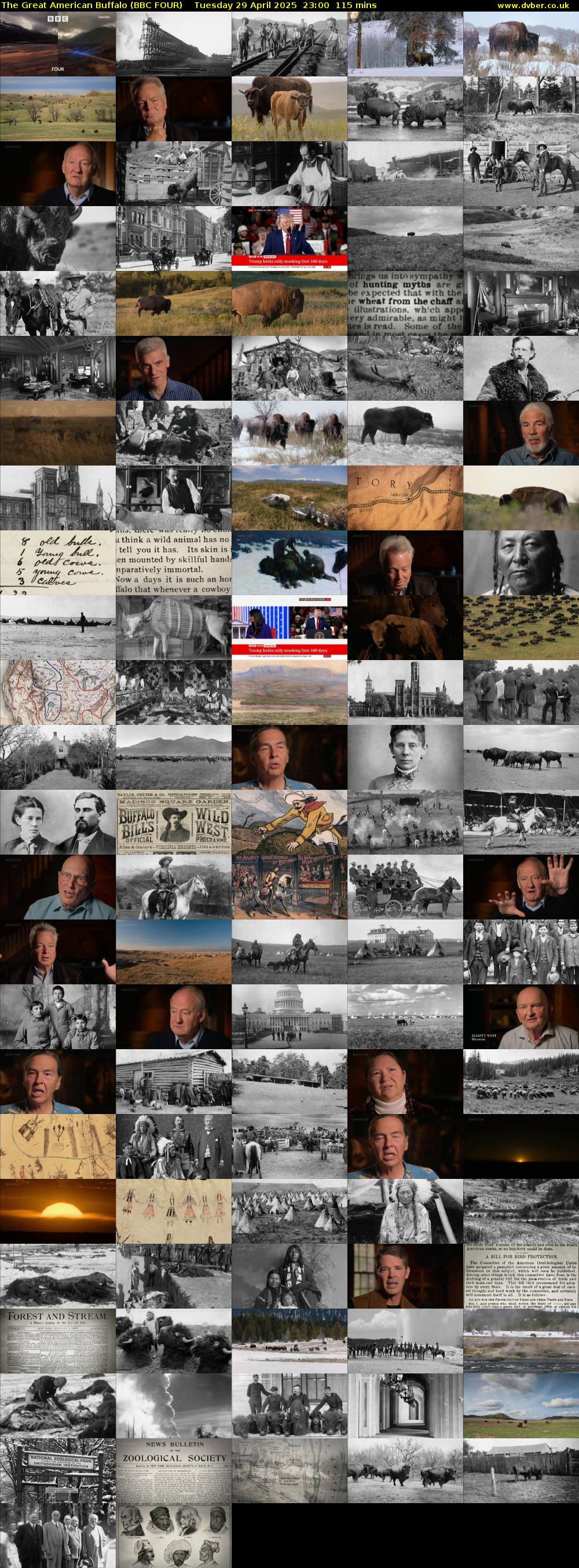 The Great American Buffalo (BBC FOUR) Tuesday 29 April 2025 23:00 - 00:55