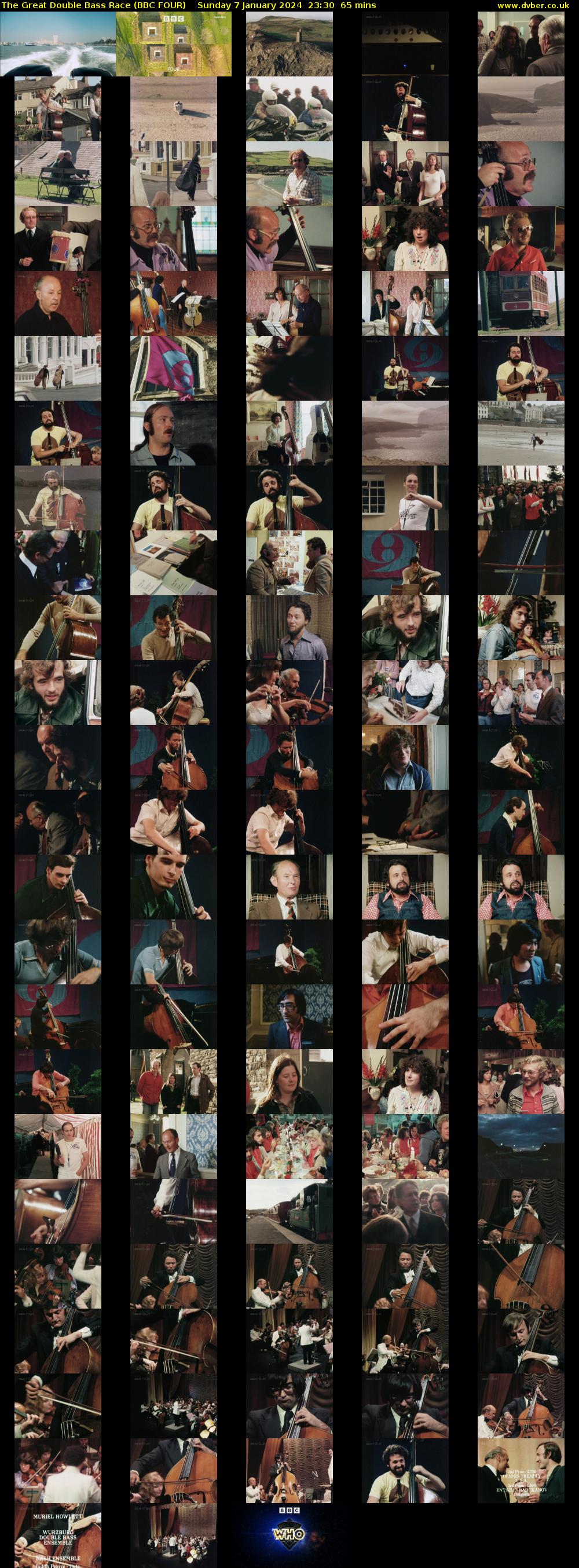 The Great Double Bass Race (BBC FOUR) Sunday 7 January 2024 23:30 - 00:35