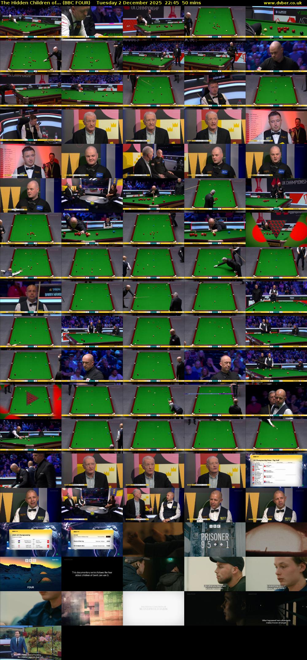 The Hidden Children of... (BBC FOUR) Tuesday 2 December 2025 22:45 - 23:35