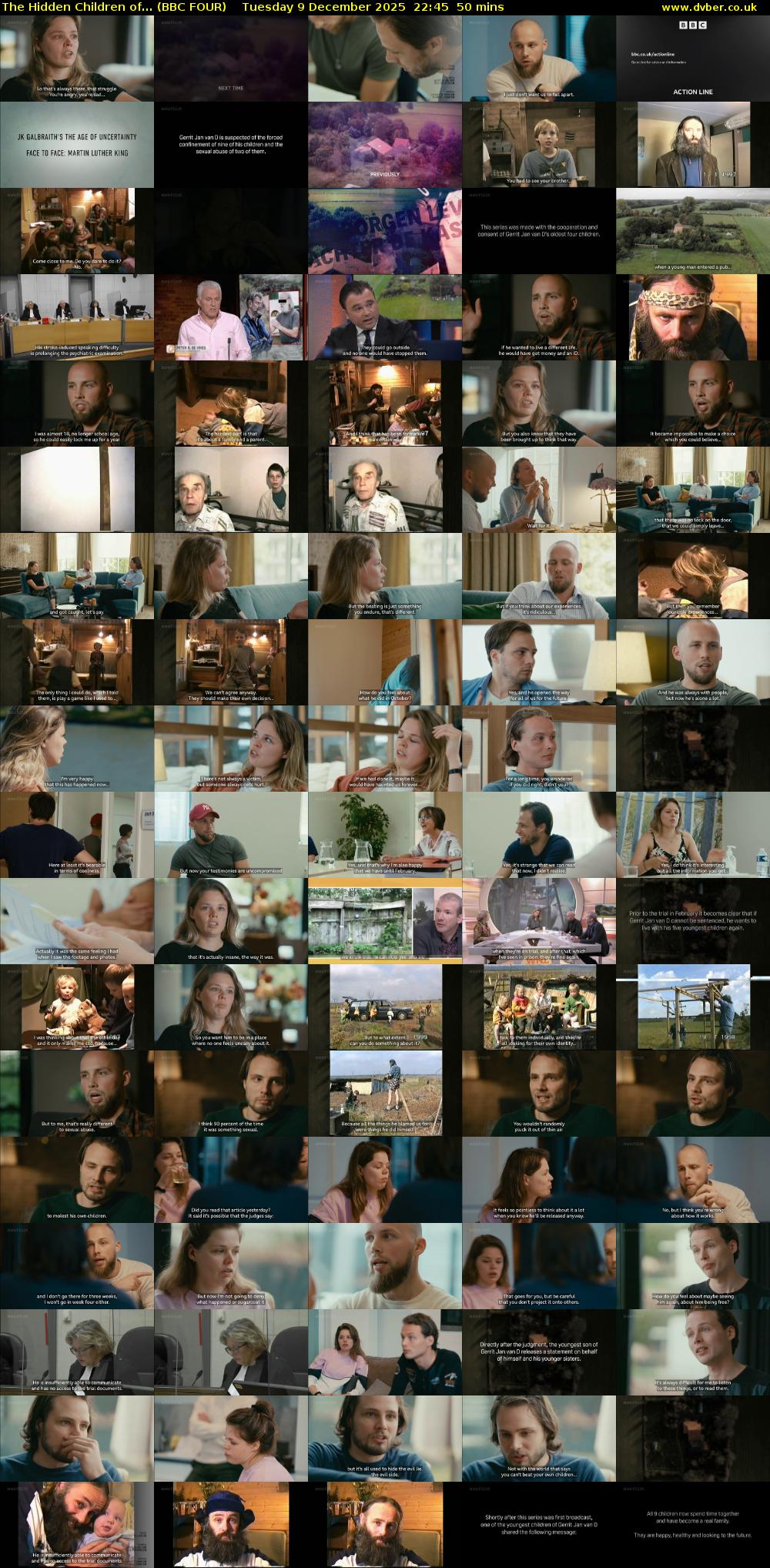 The Hidden Children of... (BBC FOUR) Tuesday 9 December 2025 22:45 - 23:35